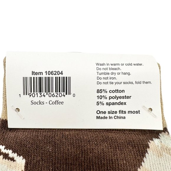 Primitives by Kathy Life Begins After Coffee Box Sign & Socks Gift Set NWT - Picture 10 of 10